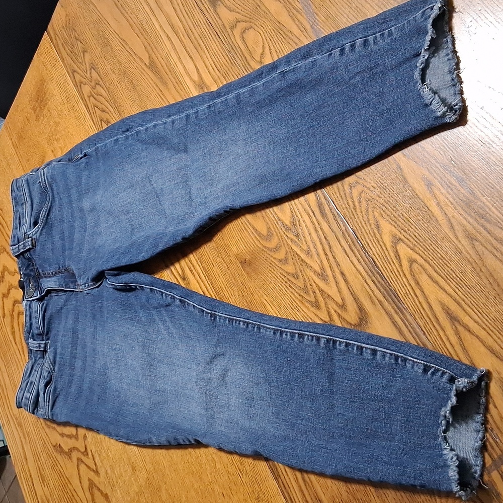 KUT FROM THE KLOTH Jeans Womens 10 BLUE CONNIE SKINNY CROP Denim Pants Preowned